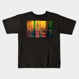 Metropolis split | Past present Kids T-Shirt